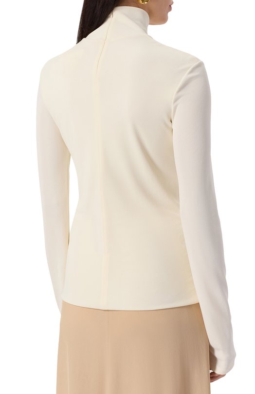 Водолазка из вискозы Jil Sander J04NH0001/J65016 Кремовый  J04NH0001/J65016 Фото 4