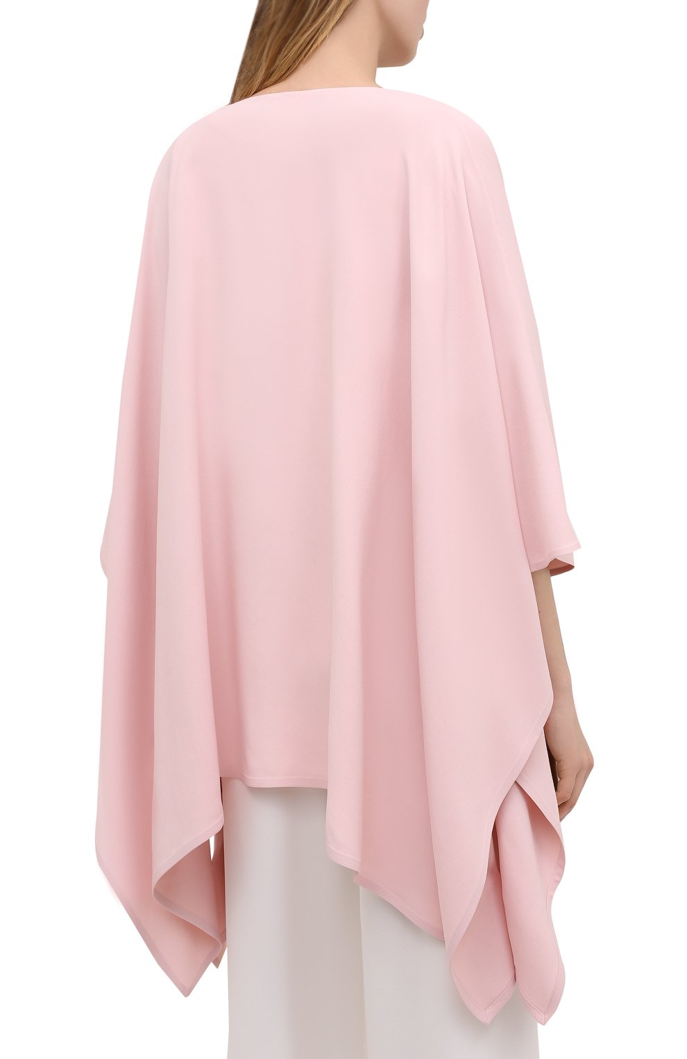 Накидка VALENTINO розового цвета по цене 134000 руб., арт. VB3CG22065C, фото 4 Накидка VALENTINO, арт. VB3CG22065C, фото 4