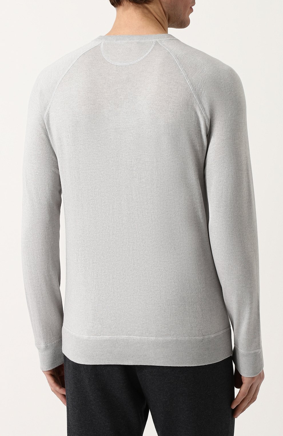 Джемпер тонкой вязки из смеси шелка и кашемира LORO PIANA, арт. FAI0855, фото 4