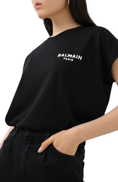 Хлопковая футболка BALMAIN, арт. UF11351/I382, фото 3
