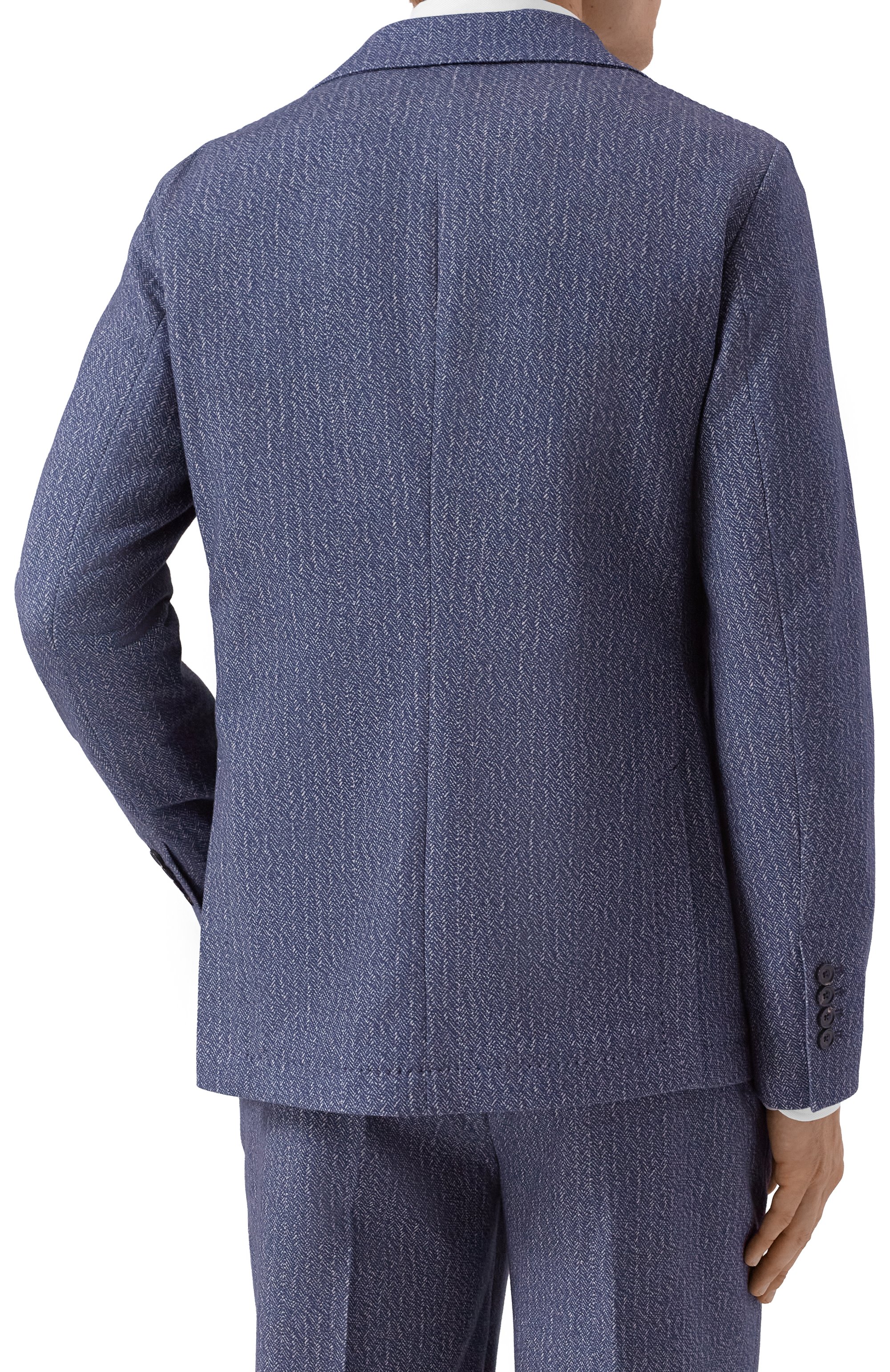 Хлопковый пиджак CIRCOLO 1901 синего цвета по цене 68750 руб., арт. CN5000, фото 5 Хлопковый пиджак CIRCOLO 1901, арт. CN5000, фото 5