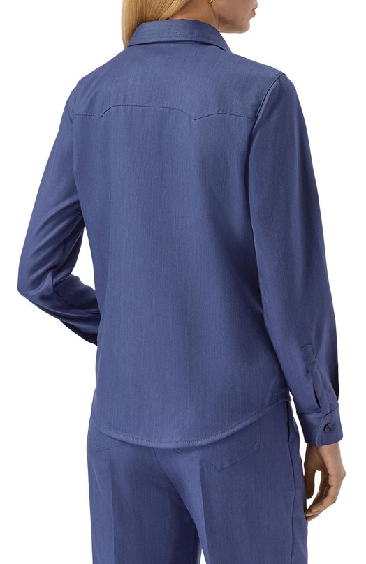 Кашемировая рубашка MVST M25.1MW.B003/2453/54 Синий  M25.1MW.B003/2453/54 Фото 4