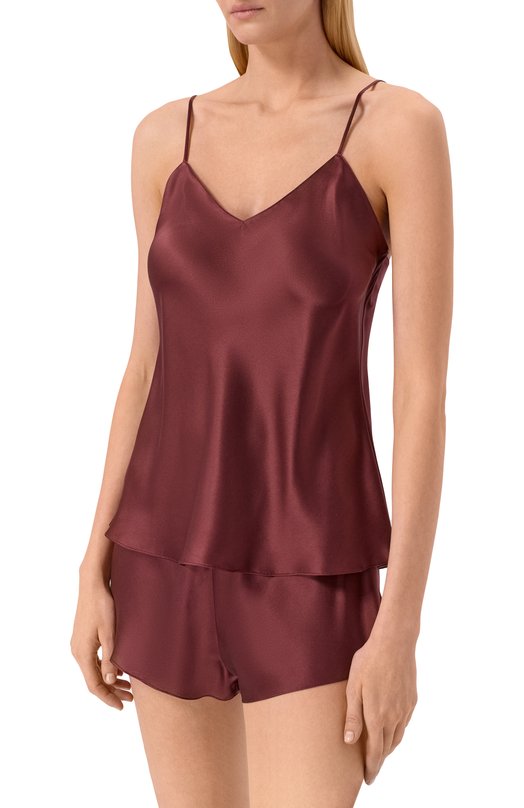 Шелковый топ Luna Di Seta VLST08005 Коричневый  VLST08005 Фото 3