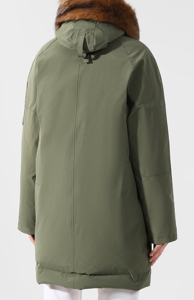 Пуховая парка KENZO хаки цвета по цене 108000 руб., арт. F9620U019551, фото 4 Пуховая парка KENZO, арт. F9620U019551, фото 4