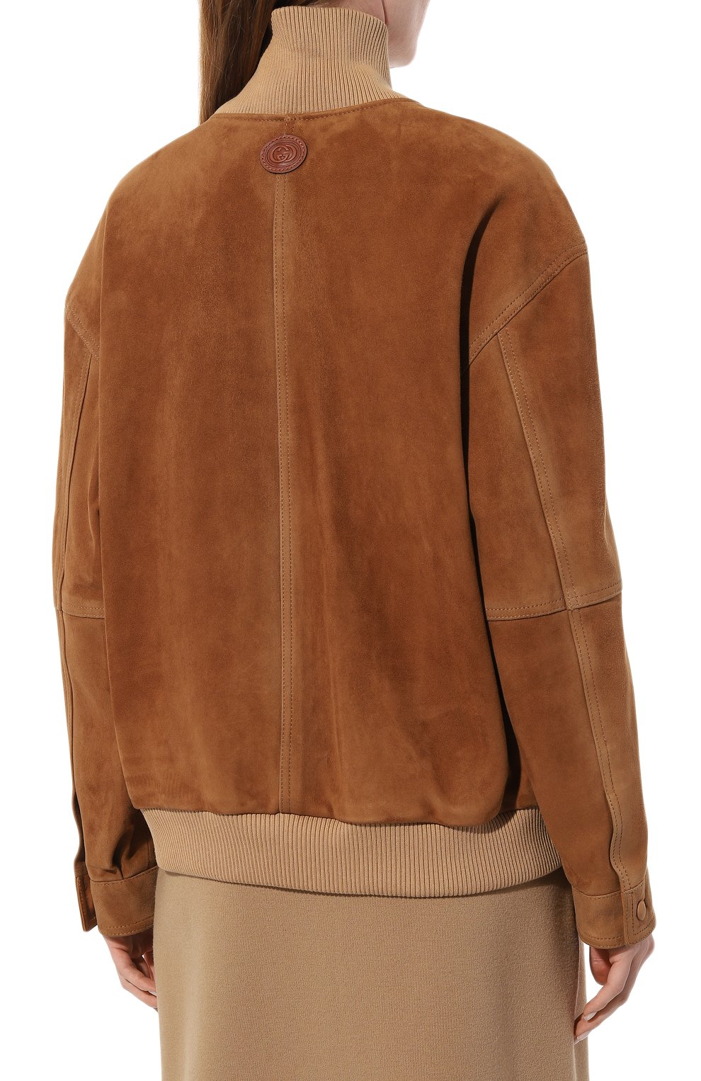 Замшевый бомбер GUCCI, арт. 635409 XNAKM, фото 4
