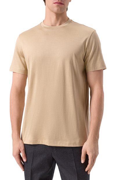 Футболка из шелка и хлопка GIORGIO ARMANI, арт. 3KSM77/SJZHZ, фото 3