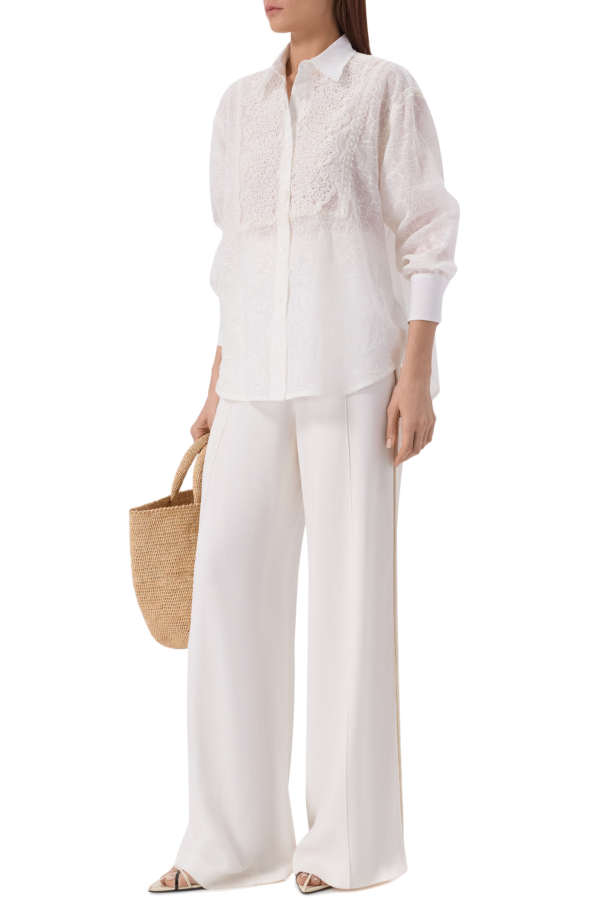 Рубашка из вискозы ERMANNO SCERVINO, арт. D484K703RXG, фото 2