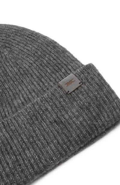 Шапка из кашемира и шелка KITON серого цвета по цене 34300 руб., арт. D60768K0501H03, фото 4 Шапка из кашемира и шелка KITON, арт. D60768K0501H03, фото 4