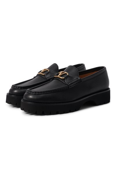 Женские кожаные лоферы vlogo signature VALENTINO, арт. 9W2S0NF5/NDB