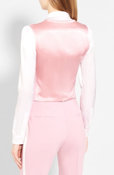 Жилет из смеси шерсти и шелка DOLCE & GABBANA, арт. F79H6T/FUBAJ, фото 4