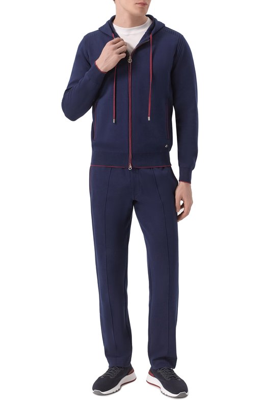 Хлопковый кардиган Stefano Ricci K616409FCR/F25115 Синий  K616409FCR/F25115 Фото 2
