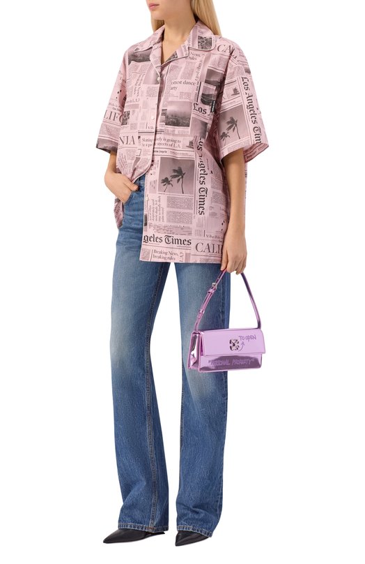 Сумка Jitney 1.0 Off-White 0WNN172F25FAB002 Сиреневый  0WNN172F25FAB002 Фото 7