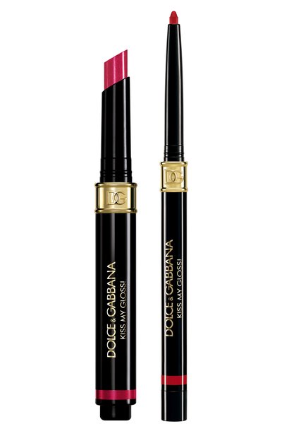 Женские дуэт средств для губ kiss my gloss!, оттенок 05 pout DOLCE & GABBANA, арт. 8057971182442