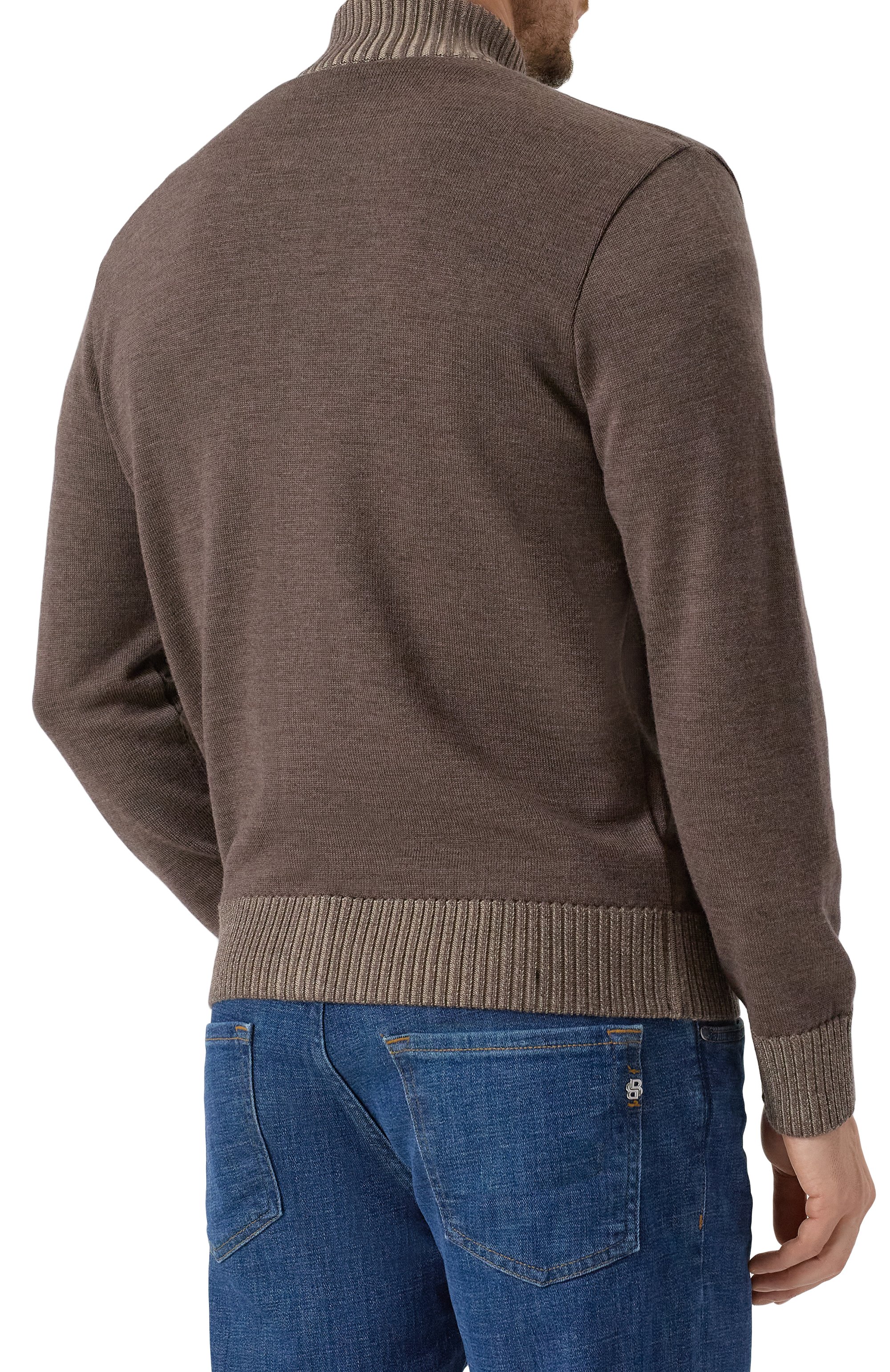 Шерстяной кардиган PAUL&SHARK коричневого цвета по цене 72300 руб., арт. 15311205, фото 4 Шерстяной кардиган PAUL&SHARK, арт. 15311205, фото 4