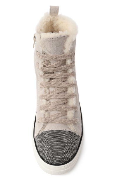 Замшевые кеды BRUNELLO CUCINELLI, арт. BZS0F1G409, фото 4