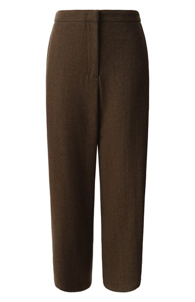 Шерстяные брюки JIL SANDER коричневого цвета по цене 112000 руб., арт. J40KA0232/J40182, фото 1 Шерстяные брюки JIL SANDER, арт. J40KA0232/J40182, фото 1