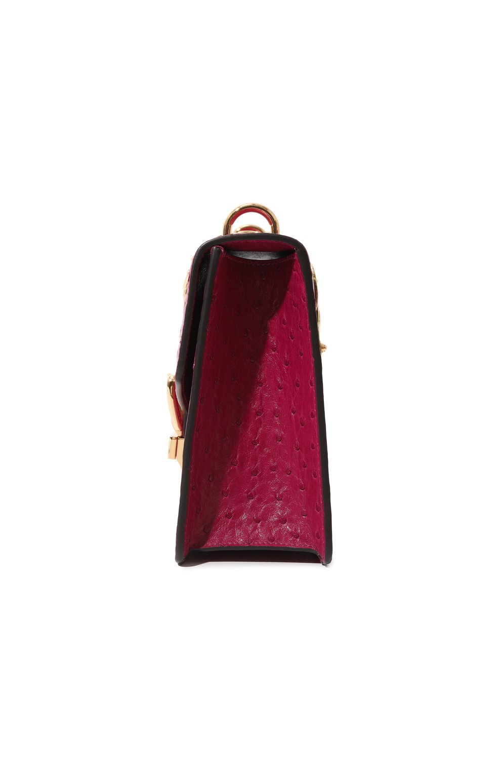 Сумка sylvie small из кожи страуса GUCCI, арт. 524405 GZPBG, фото 4