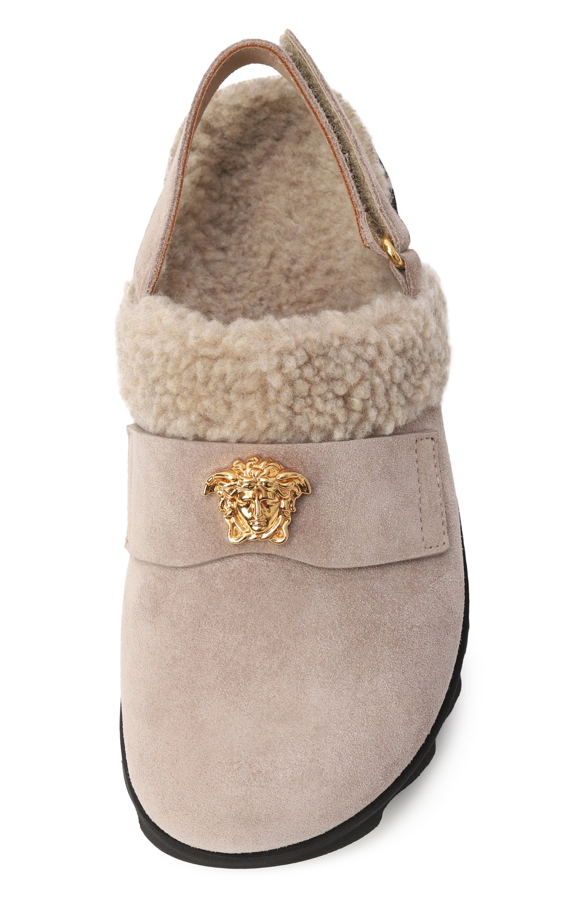 Замшевые сабо la medusa VERSACE, арт. 1018004/1A12780/34-40, фото 4