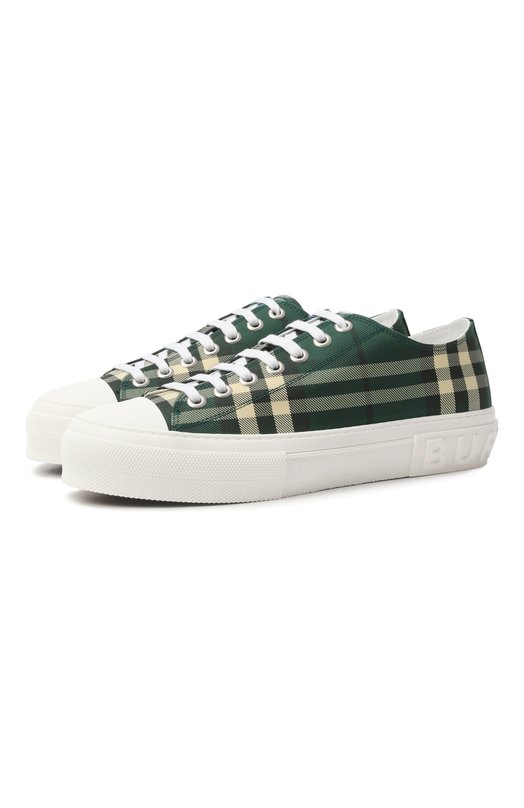 Текстильные кеды Burberry 8110534 Зелёный 8110534