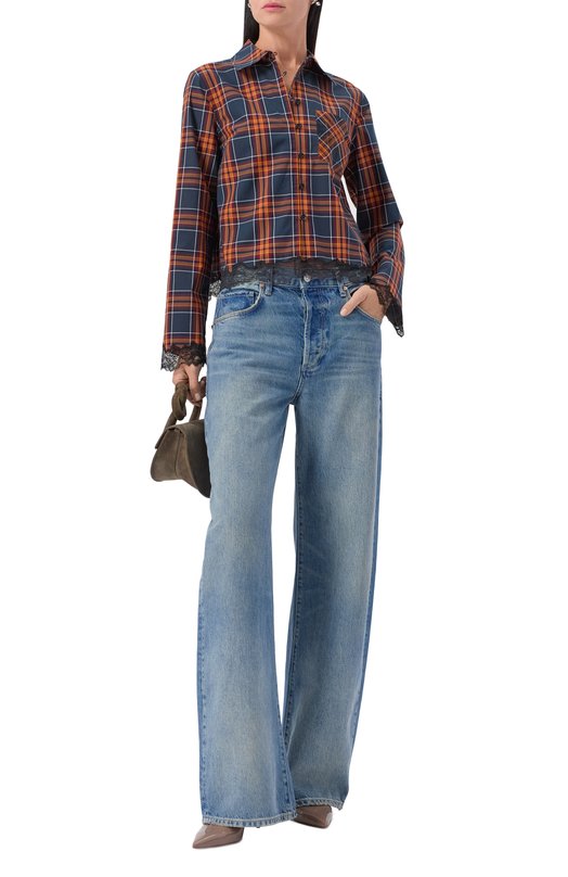 Хлопковая рубашка 3.1 Phillip Lim F251-21735CNP Разноцветный  F251-21735CNP Фото 2