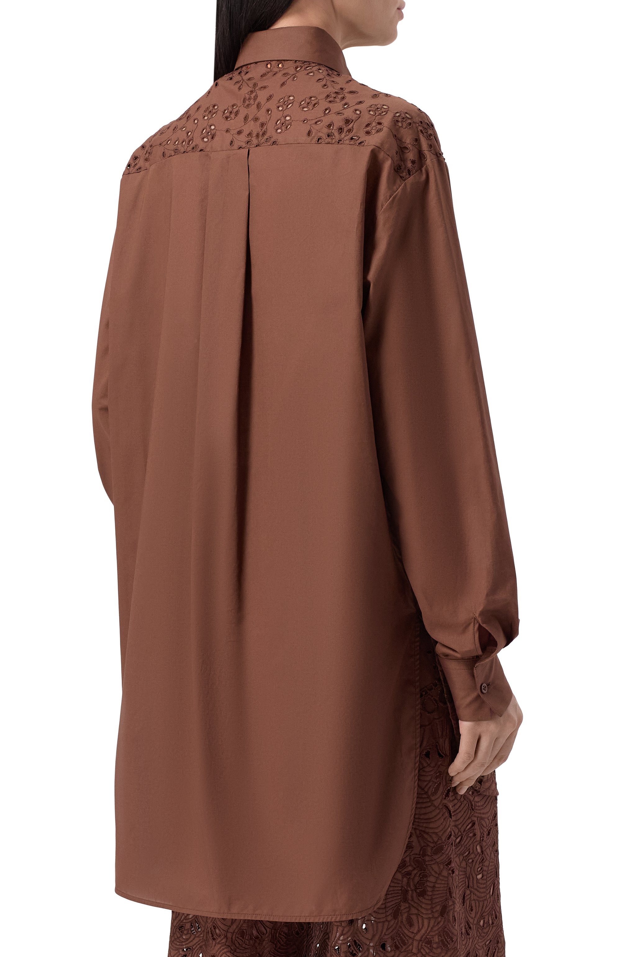 Хлопковая рубашка ERMANNO SCERVINO, арт. D464K613RXT, фото 4