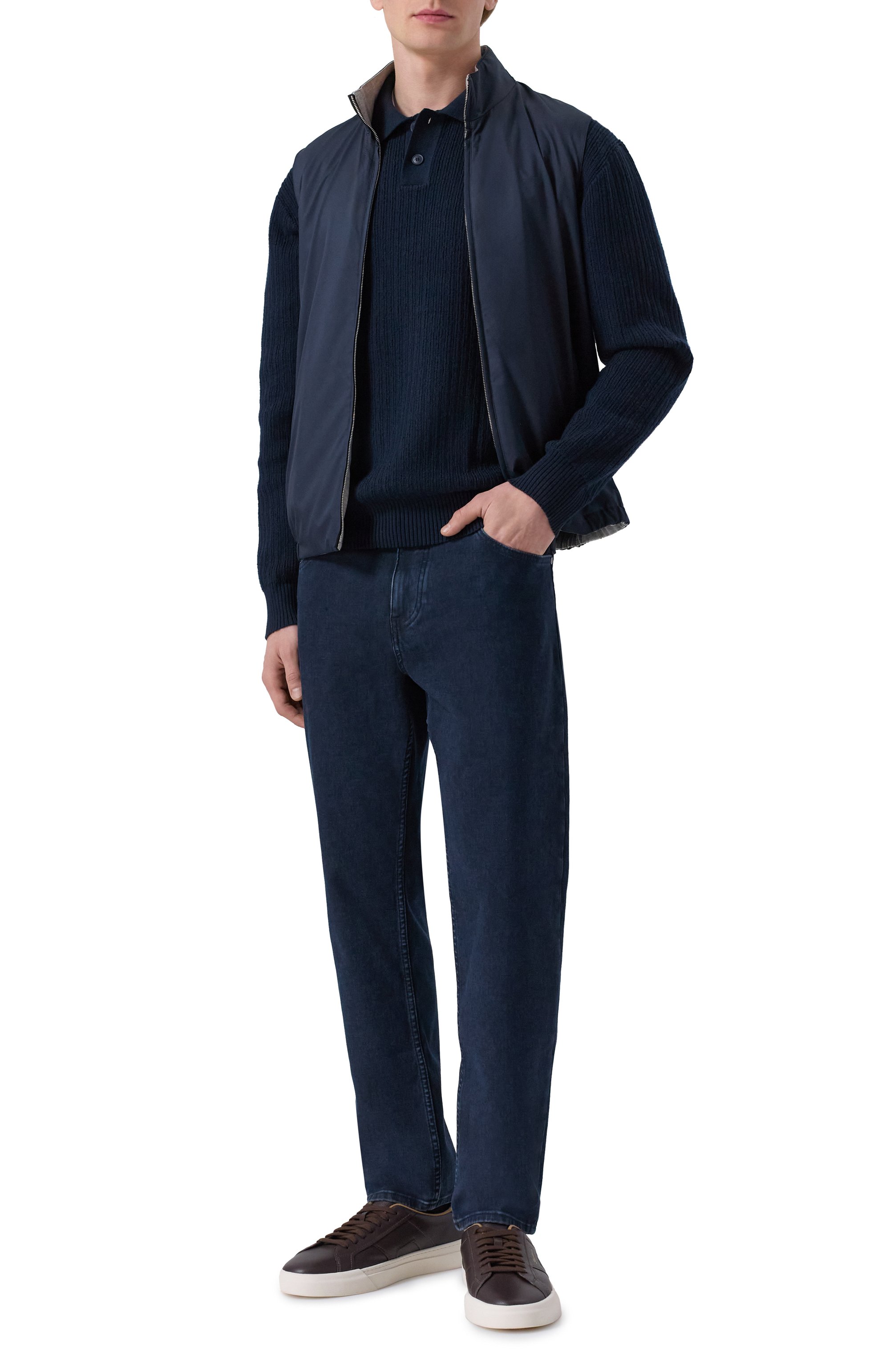 Поло из шерсти и хлопка BOSS ORANGE, арт. 50550514, фото 2