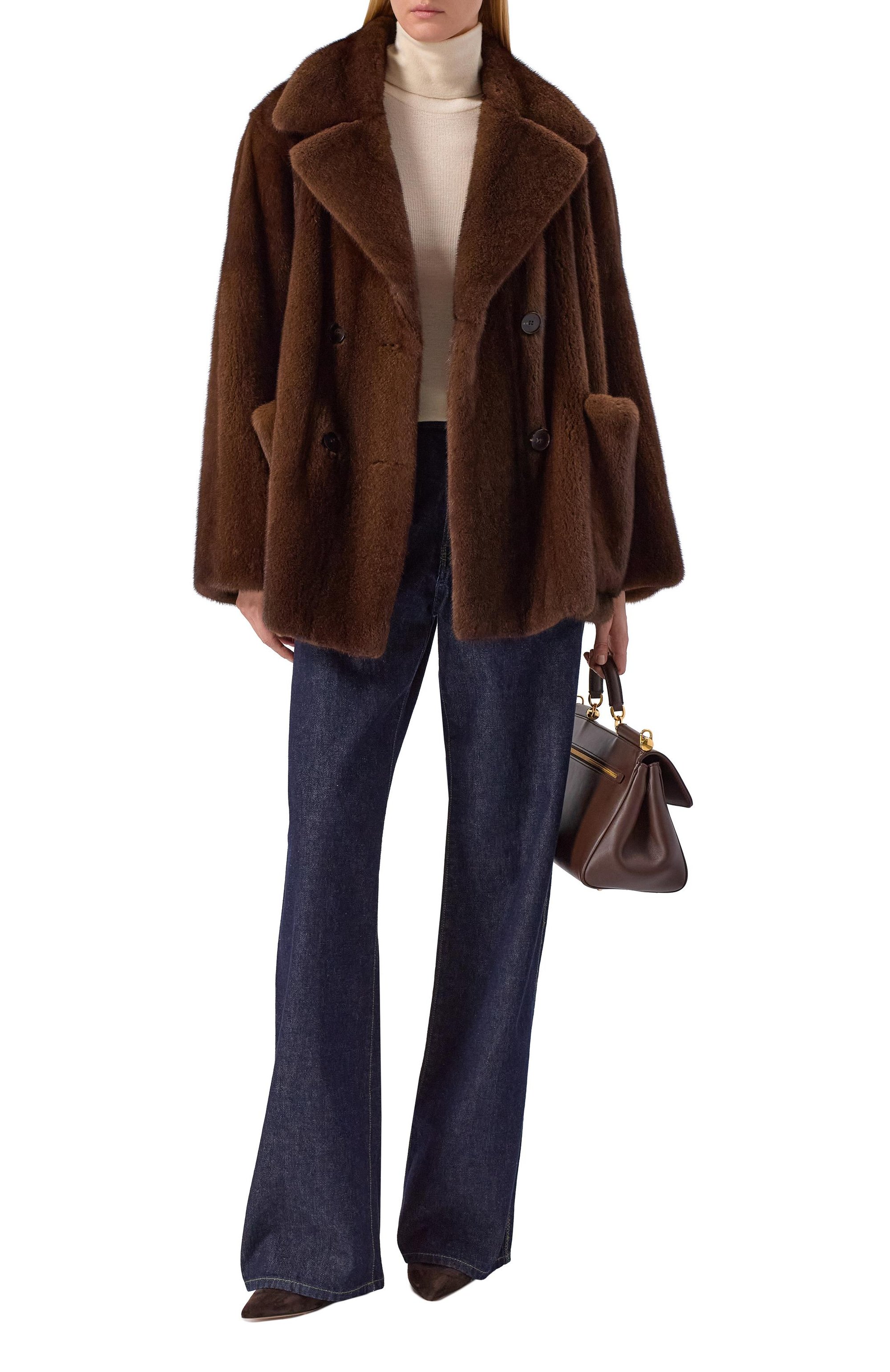 Шуба из норки MVST, арт. M010/MINK BROWN, фото 2