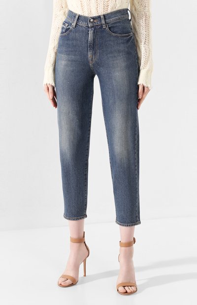 Джинсы 7 FOR ALL MANKIND голубого цвета по цене 22150 руб., арт. JSA7K850LW, фото 3 Джинсы 7 FOR ALL MANKIND, арт. JSA7K850LW, фото 3