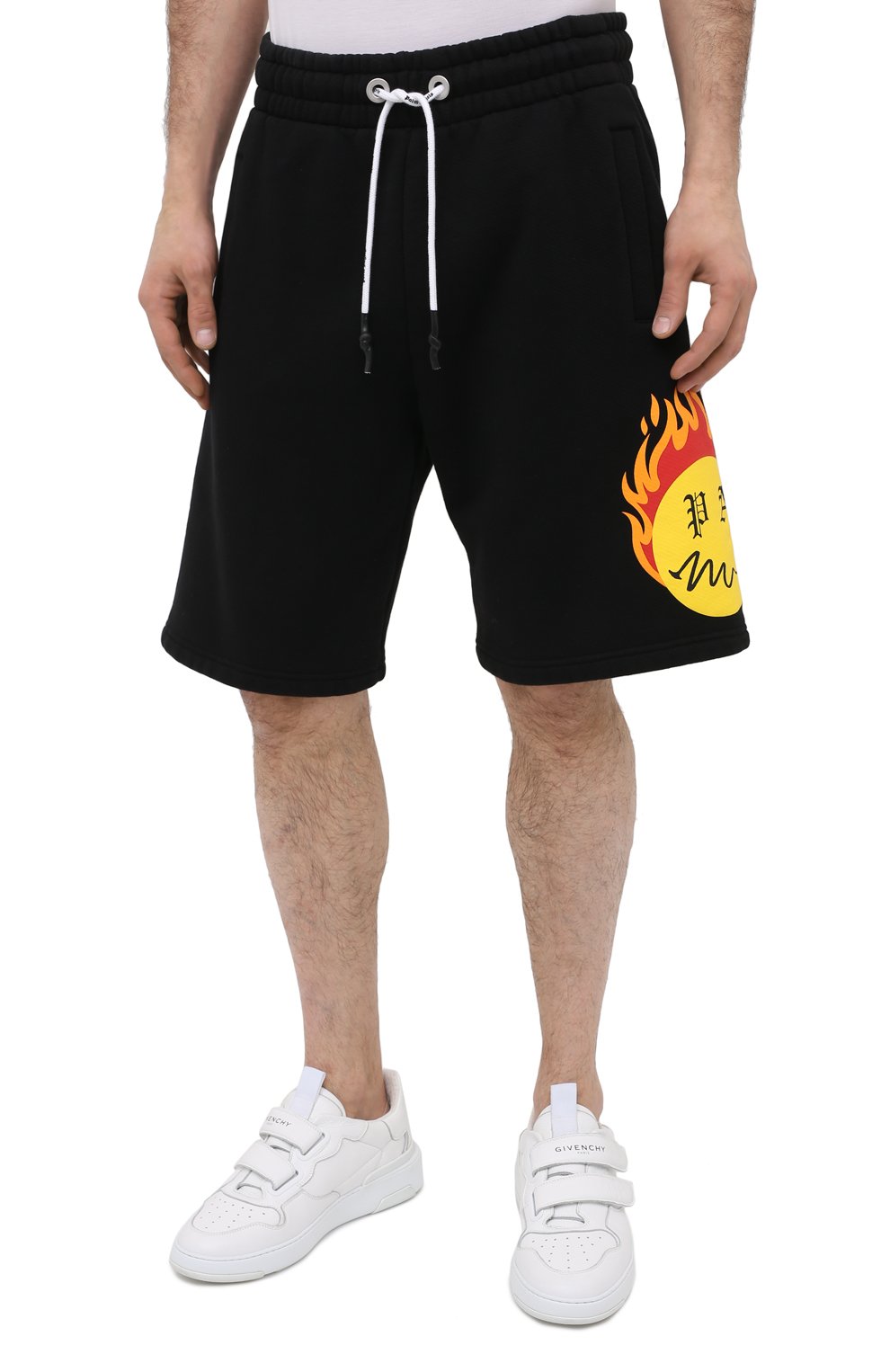 Хлопковые шорты PALM ANGELS, арт. PMCI010R21FLE0011018, фото 3