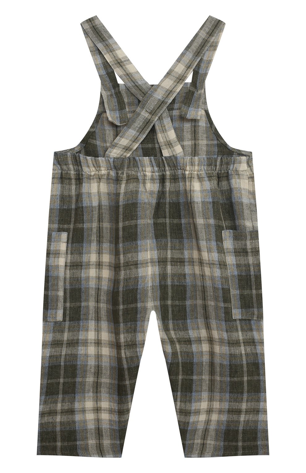 Комплект из комбинезона и футболки IL GUFO хаки цвета по цене 15300 руб., арт. P23DP360L3019/36M, фото 3 Комплект из комбинезона и футболки IL GUFO, арт. P23DP360L3019/36M, фото 3