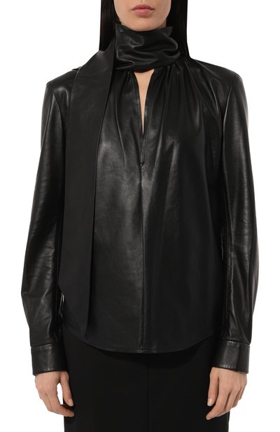 Кожаная блузка PETAR PETROV, арт. F24LB2, фото 3