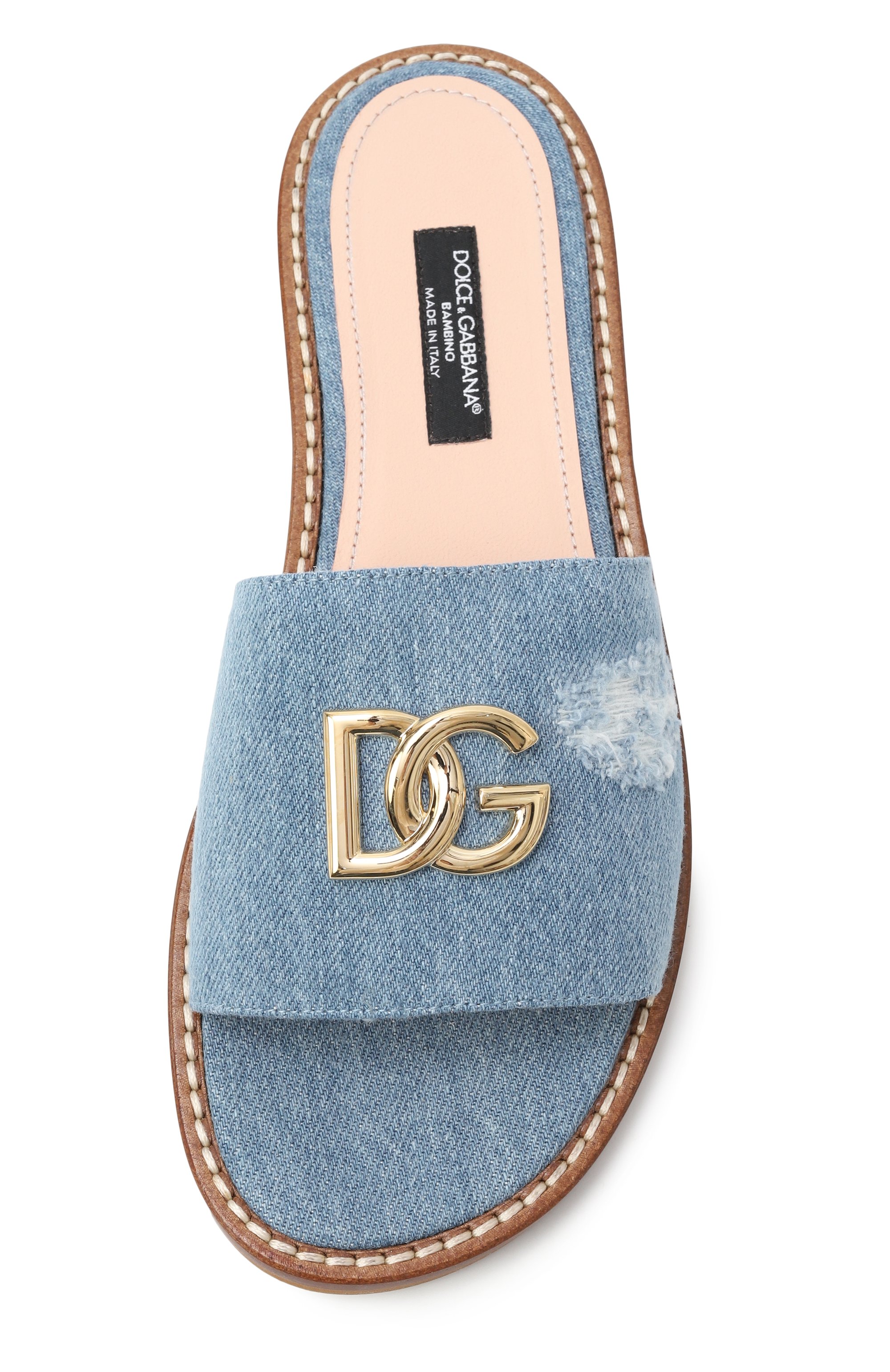 Текстильные шлепанцы DOLCE & GABBANA, арт. D11285/A4801/37-39, фото 4