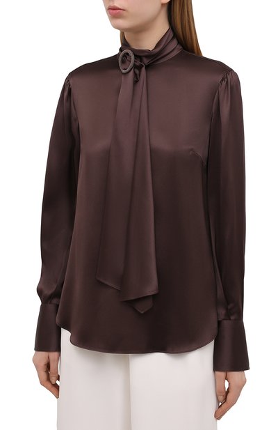 Атласная блузка BRUNELLO CUCINELLI, арт. M0C59D0814, фото 3