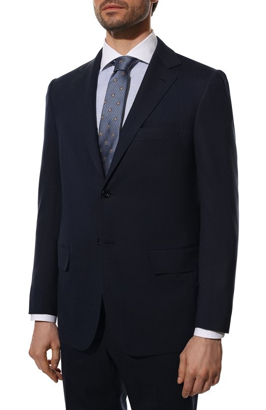 Шерстяной костюм Kiton UA81K0672A Синий  UA81K0672A Фото 2