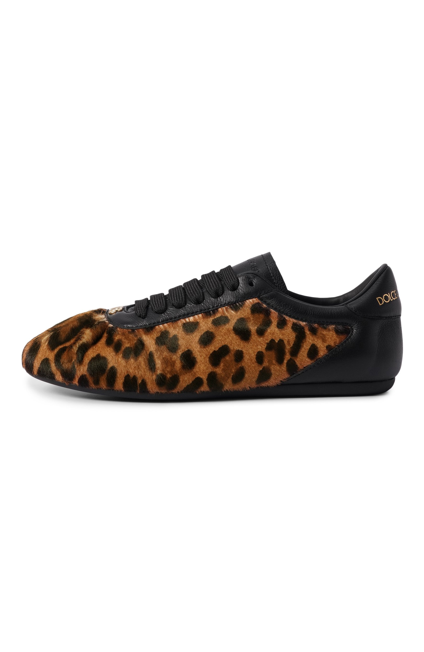 Кожаные кеды ballet DOLCE & GABBANA леопардового цвета по цене 89950 руб., арт. CK2485/A3S66, фото 4 Кожаные кеды ballet DOLCE & GABBANA, арт. CK2485/A3S66, фото 4