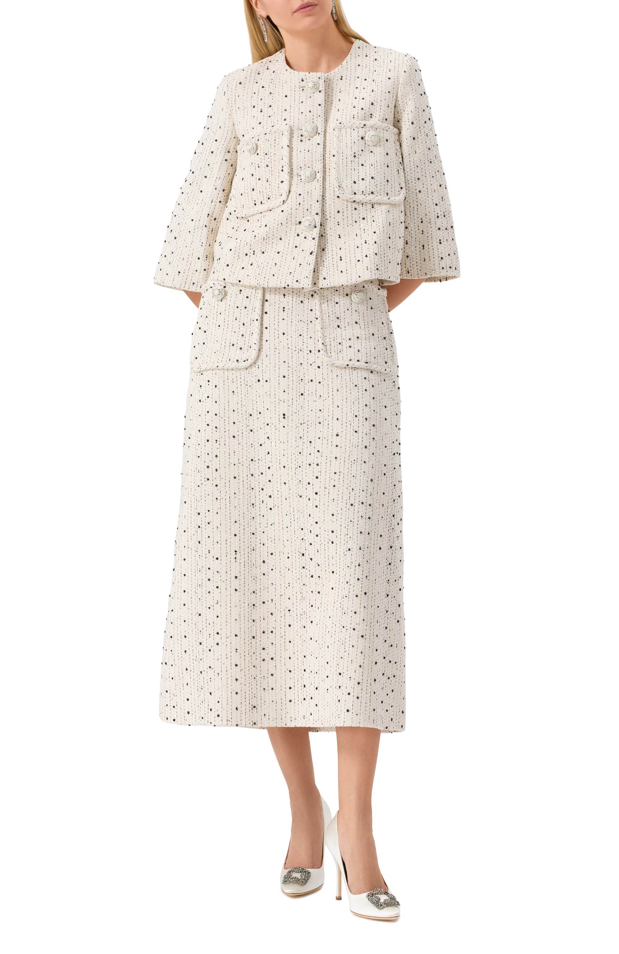 Текстильные туфли hangisi 105 MANOLO BLAHNIK, арт. 9XX-0664/SAT, фото 2