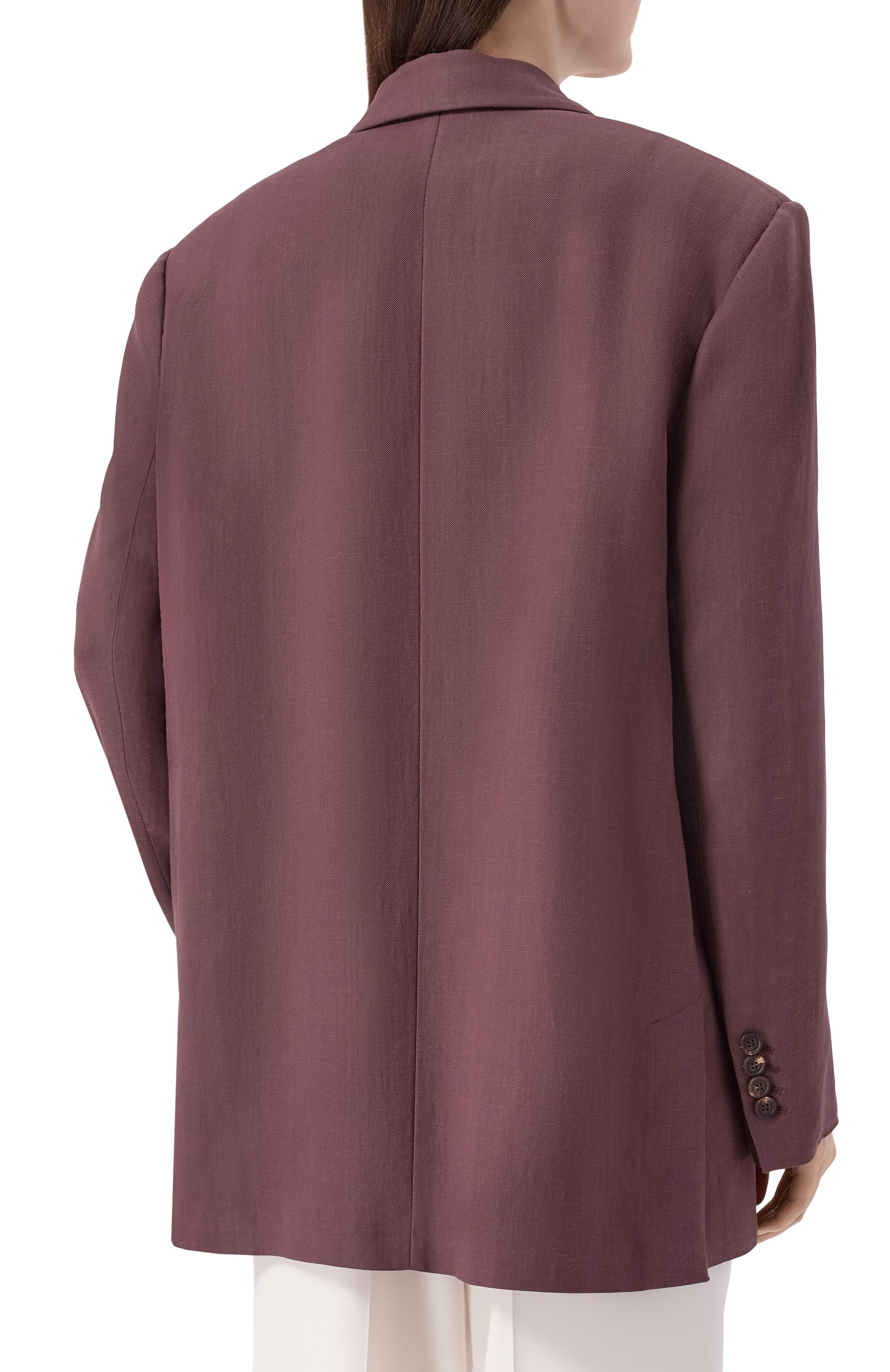 Жакет из вискозы и льна BRUNELLO CUCINELLI, арт. MH1267291, фото 4