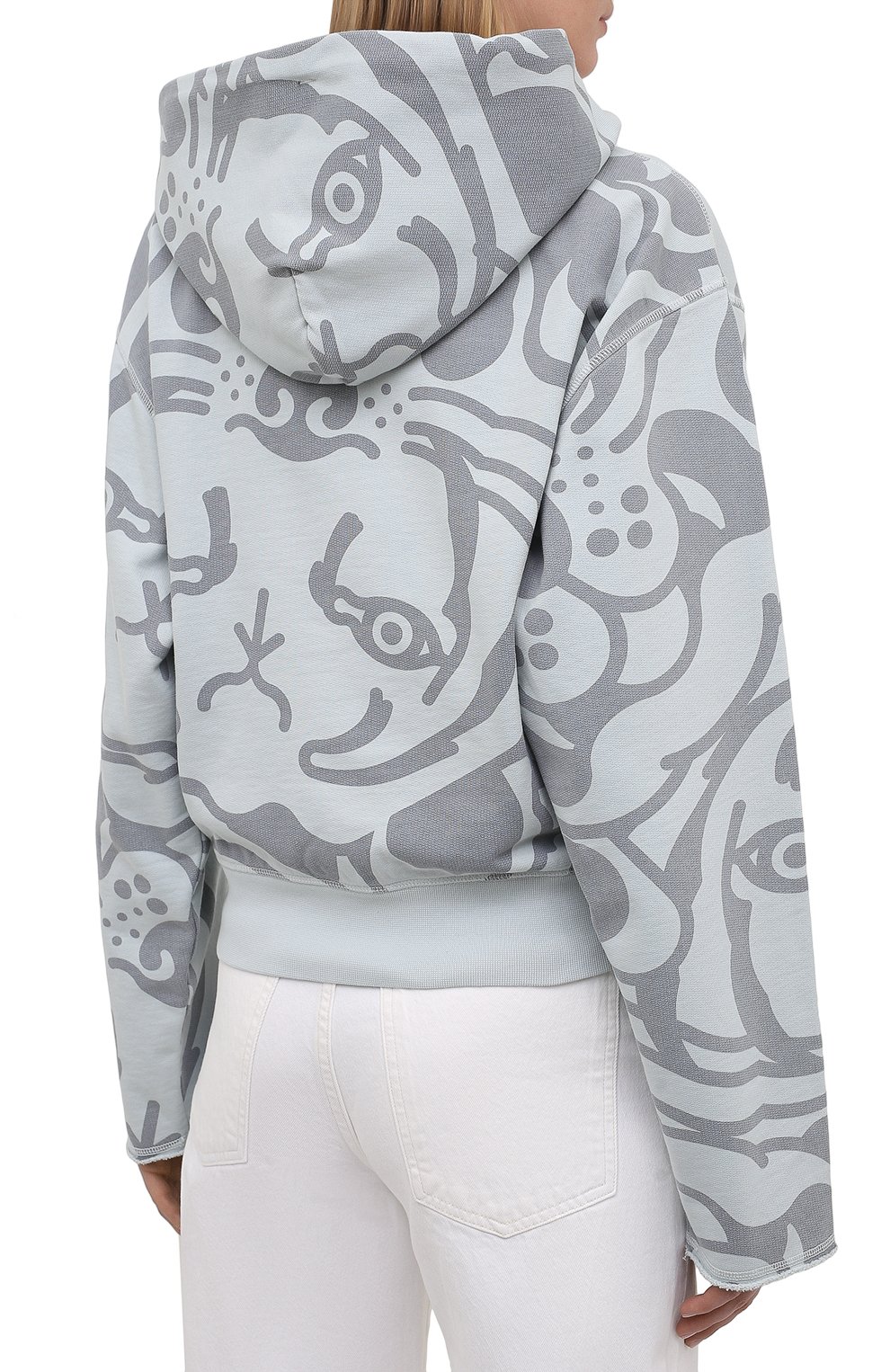 Хлопковое худи KENZO светло-зеленого цвета по цене 46100 руб., арт. FB52SW7834MY, фото 4 Хлопковое худи KENZO, арт. FB52SW7834MY, фото 4