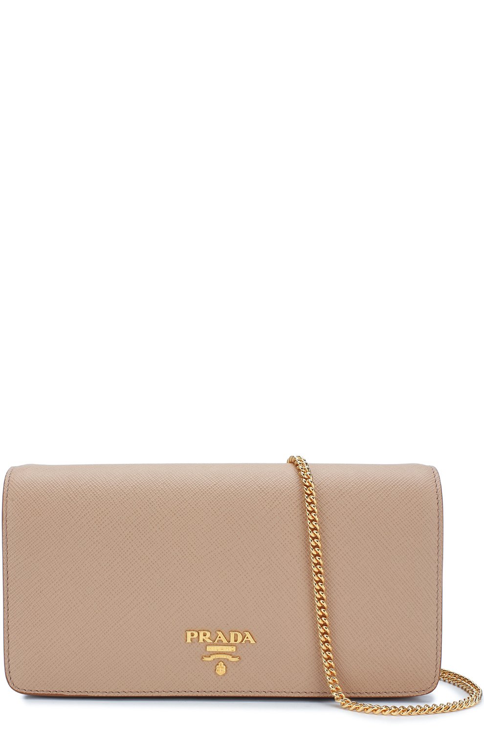 Кожаный кошелек на цепочке с логотипом бренда PRADA, арт. 1ZH029-QWA-F0770, фото 5