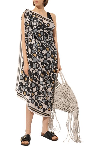 Шелковое парео SHAN разноцветного цвета по цене 51580 руб., арт. 52321-50, фото 2 Шелковое парео SHAN, арт. 52321-50, фото 2