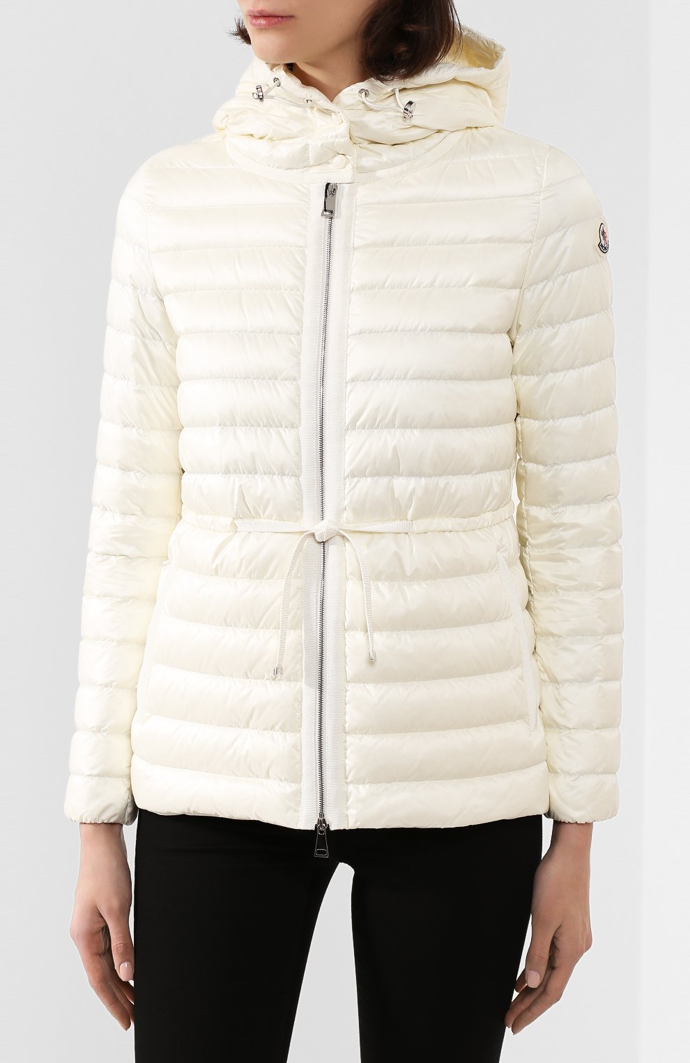 Пуховая куртка raie MONCLER белого цвета по цене 128000 руб., арт. F1-093-1B103-00-53048, фото 3 Пуховая куртка raie MONCLER, арт. F1-093-1B103-00-53048, фото 3
