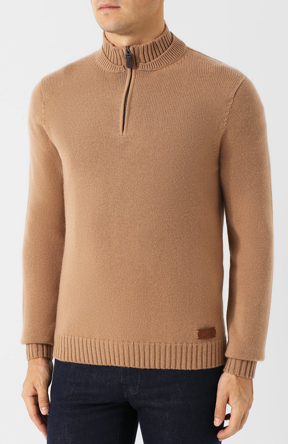 Кашемировый джемпер с воротником стойкой на молнии BRIONI, арт. UMEC0L/07K28, фото 3