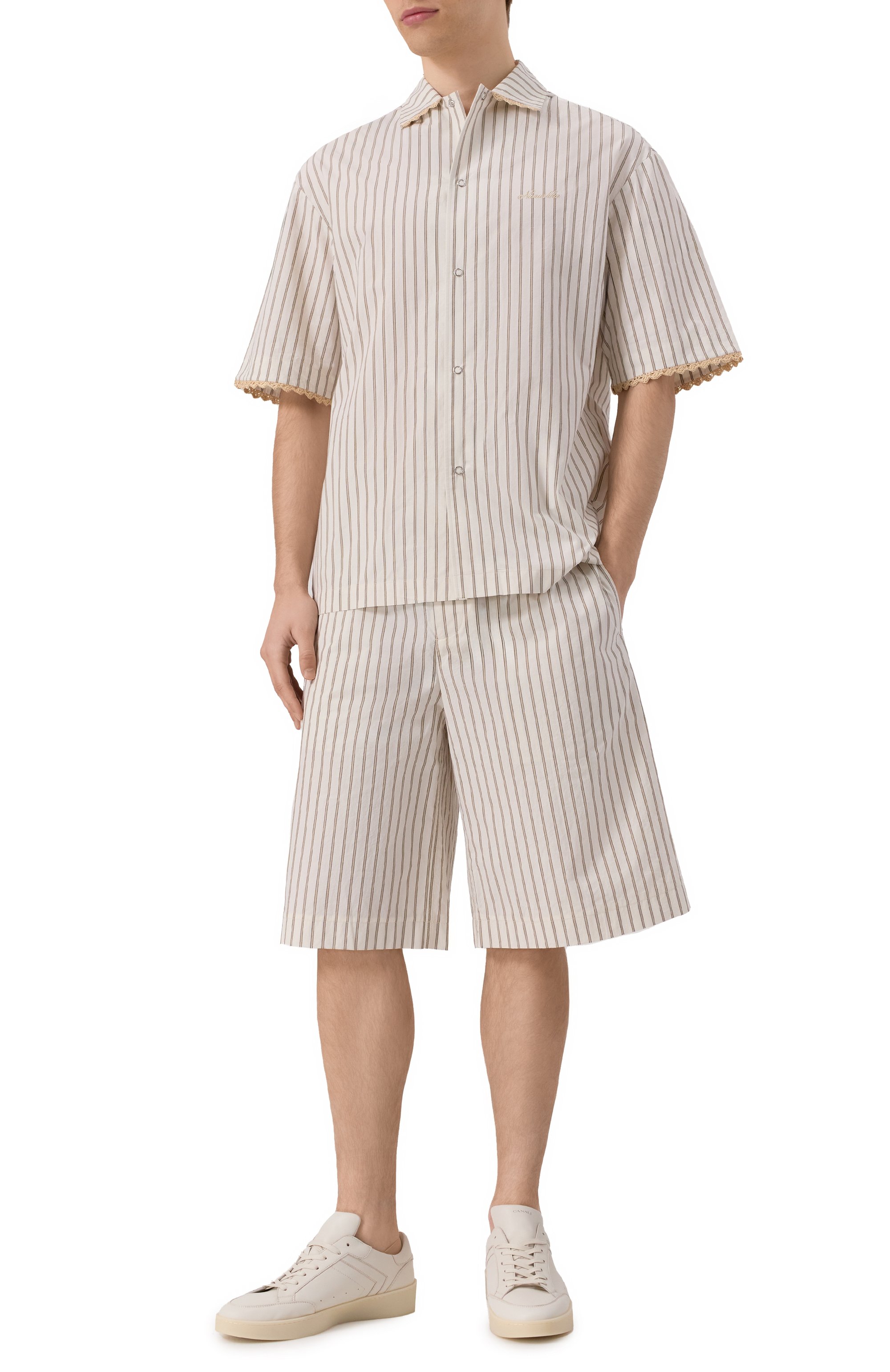 Хлопковая рубашка NANUSHKA, арт. NM25SSTP10105, фото 2