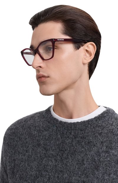 Оправа BALENCIAGA бордового цвета по цене 29200 руб., арт. BB0405 004, фото 2 Оправа BALENCIAGA, арт. BB0405 004, фото 2