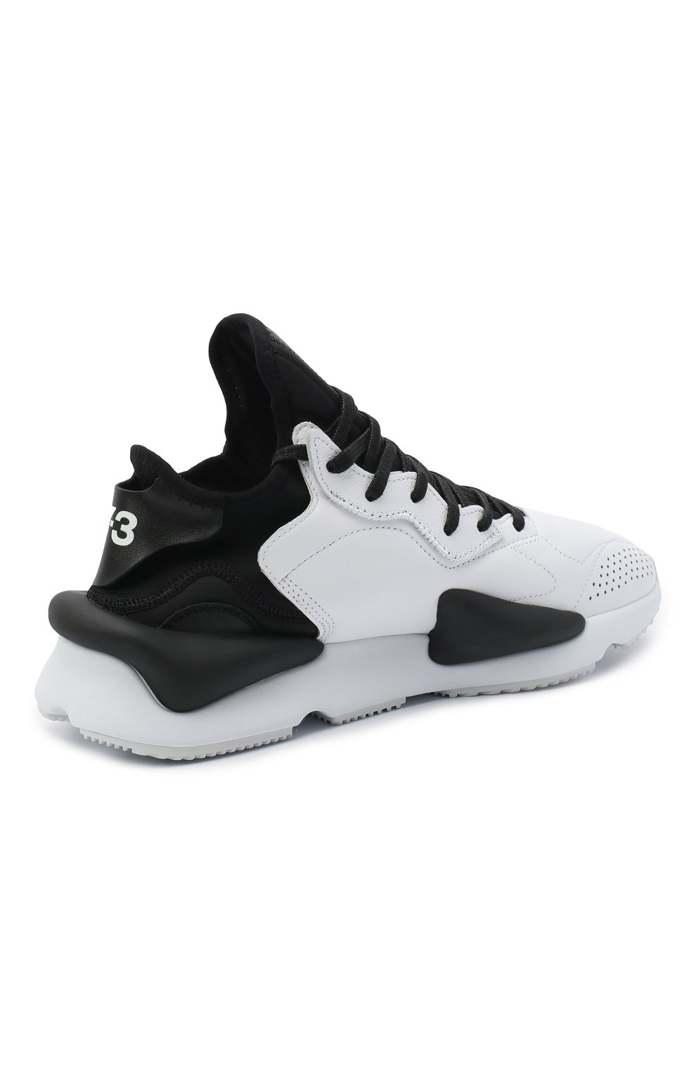 Кожаные кроссовки kaiwa Y-3 черно-белого цвета по цене 44250 руб., арт. FX7280/M, фото 4 Кожаные кроссовки kaiwa Y-3, арт. FX7280/M, фото 4