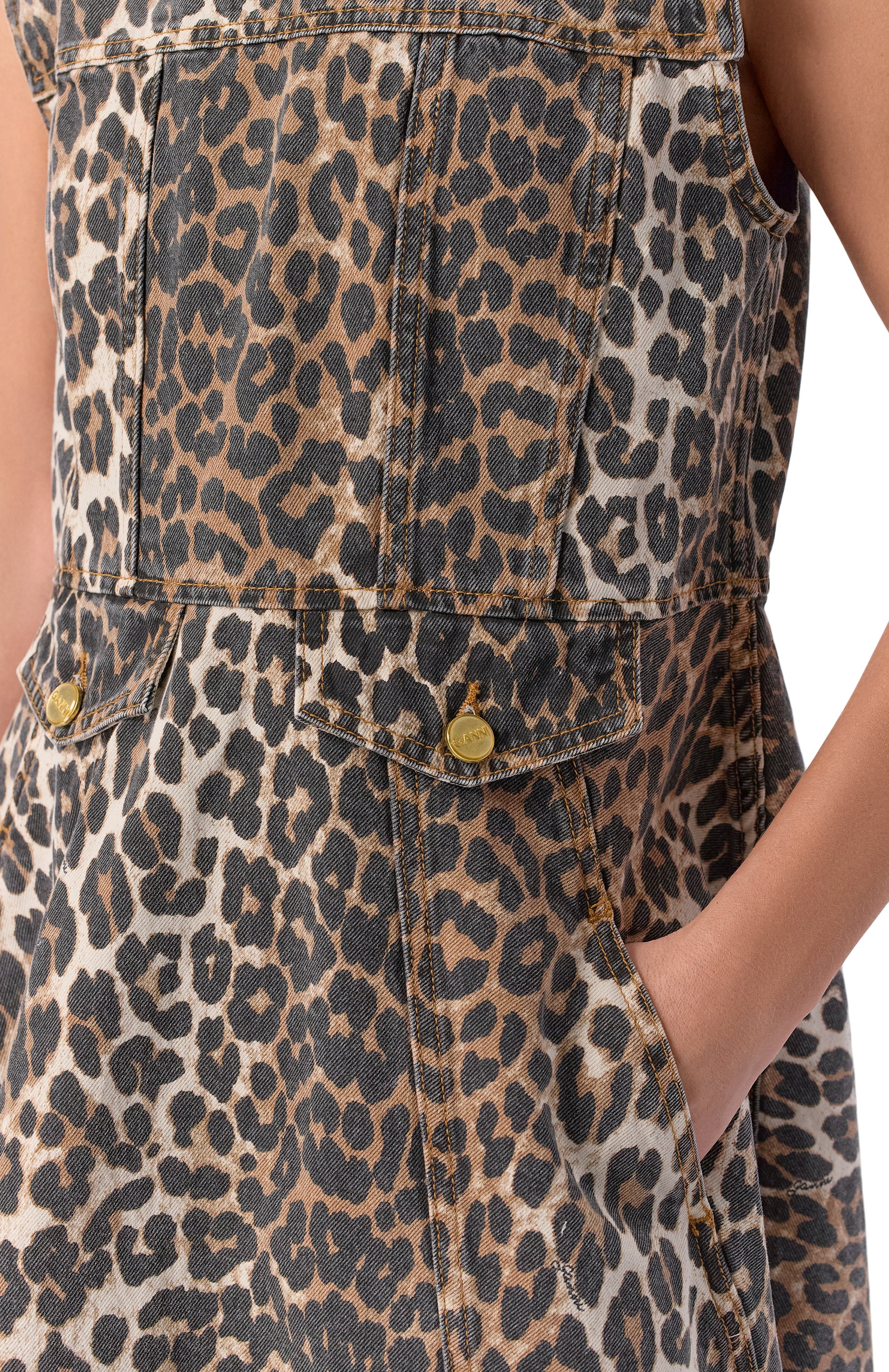 Джинсовое платье GANNI, арт. A1030191, фото 4