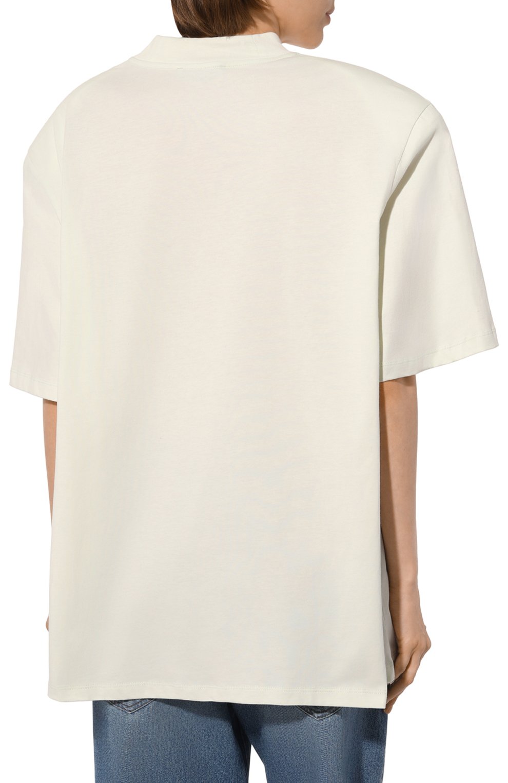Хлопковая футболка THE ATTICO, арт. 247WCT173/J025, фото 4