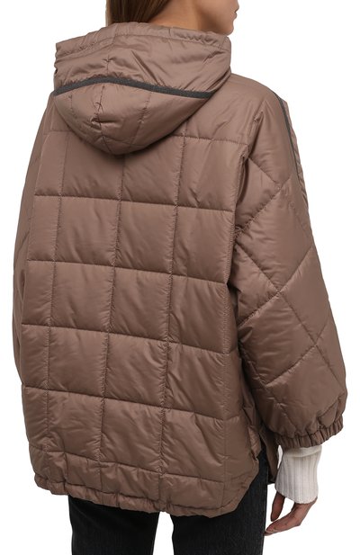 Утепленная куртка BRUNELLO CUCINELLI бежевого цвета по цене 343500 руб., арт. MH5042515, фото 4 Утепленная куртка BRUNELLO CUCINELLI, арт. MH5042515, фото 4