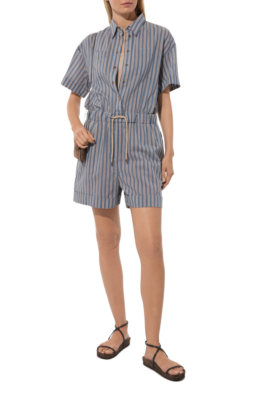 Комбинезон из хлопка и шелка BRUNELLO CUCINELLI, арт. MP774MG289, фото 2