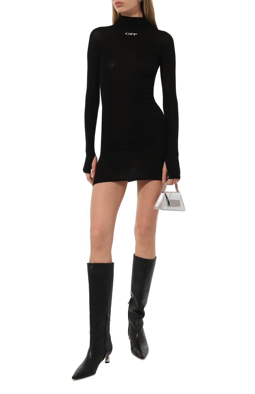 Платье из вискозы OFF-WHITE, арт. 0WHI096C99KNI001, фото 2